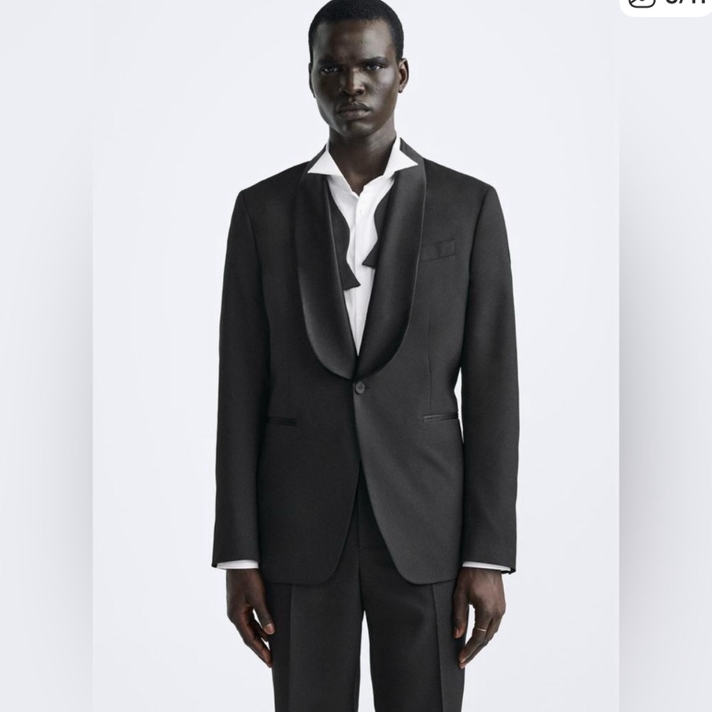 Brand New Zara Tuxedo Jacket  Size 44
